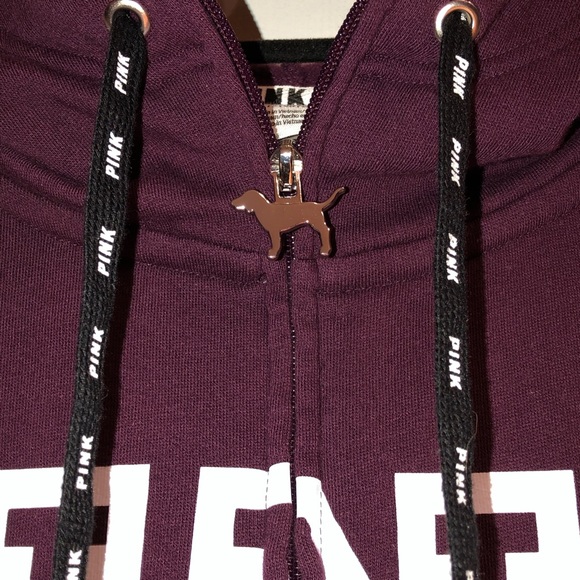 VSPink Fashion Show Funnel Full-Zip Hoodie-S?M - Picture 4 of 6